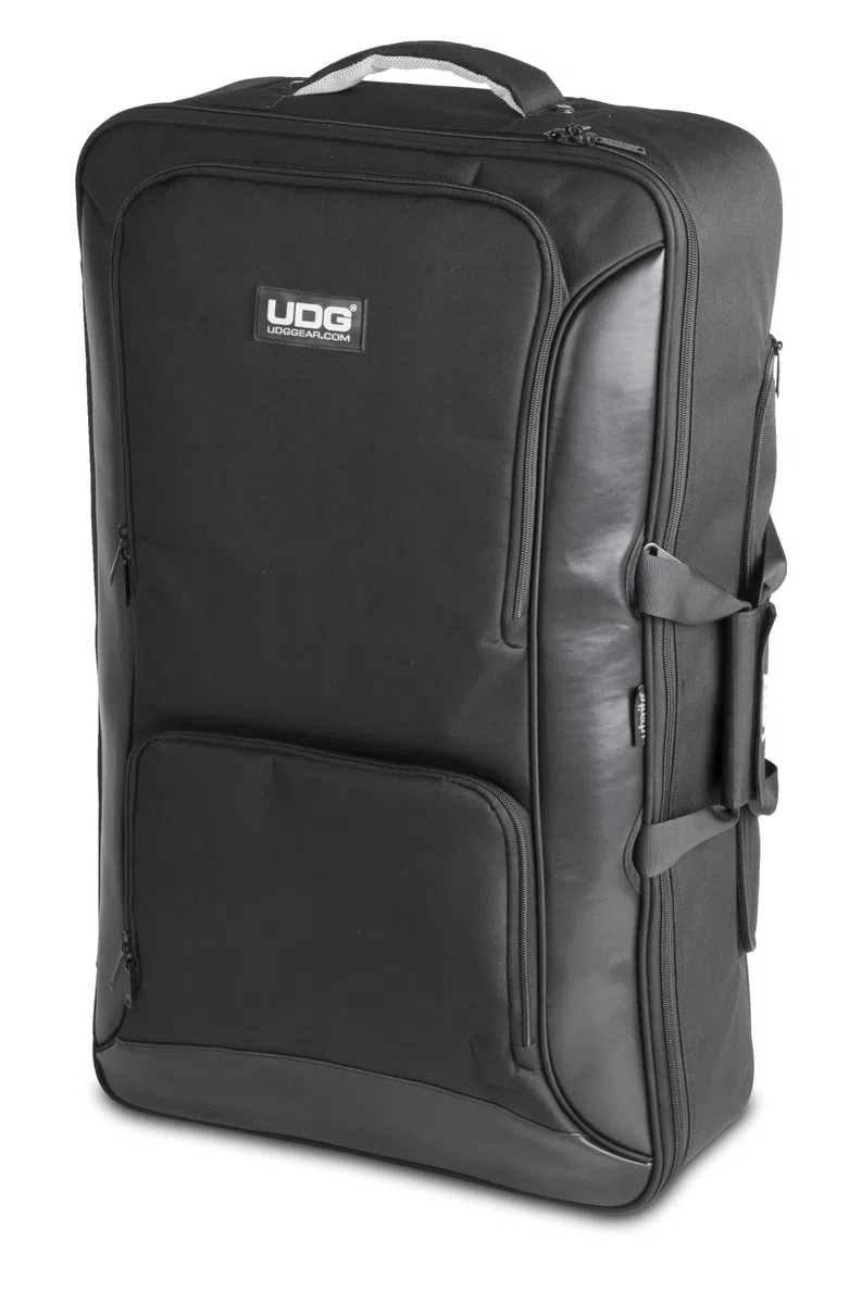 UDG Urbanite MIDI Controller Backpack Large Schwarz (U7202BL | Urbanite großer Controller-Rucksack für DJs; Gepolstertes Hauptfach, passend für 19-Zoll-Laptops