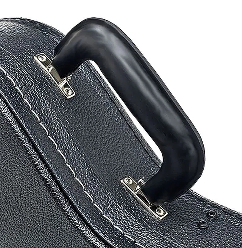 Gitarrenkoffer für 6-saitige Westerngitarre – robuster Koffer für Akustikgitarre – stoßfest, formstabil & gepolstert – idealer Schutz & Transport – schwarz, passend für Standard 6-String Gitarre