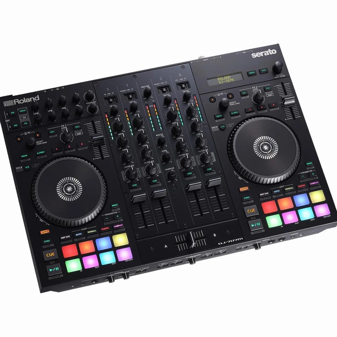Roland DJ-707M DJ-Hybrid-Controller und Live-Sound-Audio-Konsole