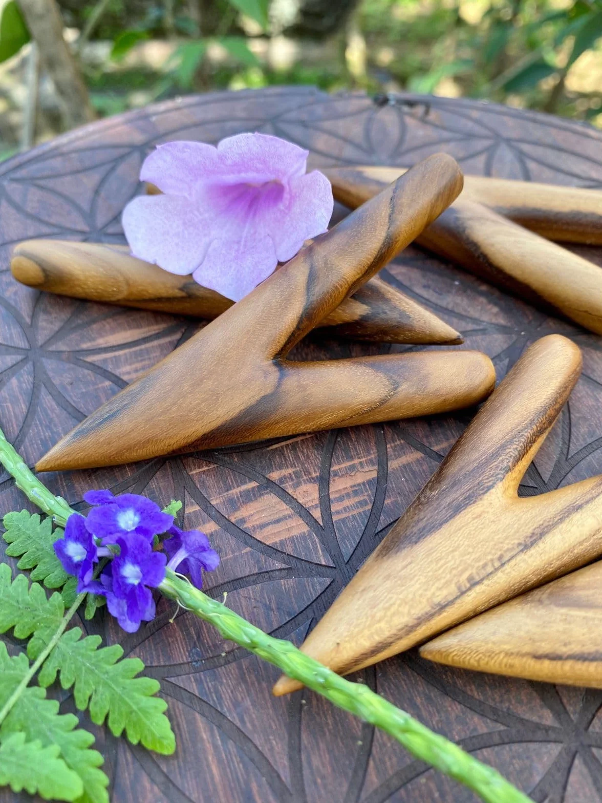 Knye Rape Hapé Kuripe Schamanische Pfeiffe Ritualbedarf Amazonas Teak Rapei Zereomnie Ritual Staub
