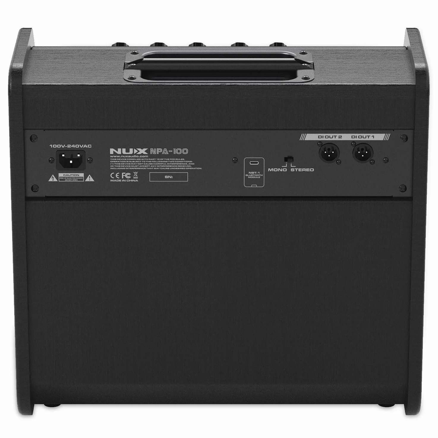 NPA-100 Schlagzeug-Verstärker E-Drum Monitor mit keepdrum Splitter-Kabel