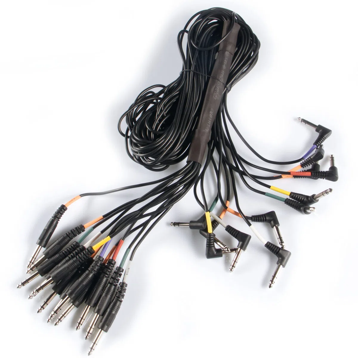 Fame E-Drum Kabelbaum Universal, Hochwertiges Drum-Zubehör, 12 Stereo-Einzelkabel, Kompatibel mit TD-12, DTX, Hybrid Pro, Ideal für HiHat, Ride, Crash, Snare, Kick, Tom-Tom