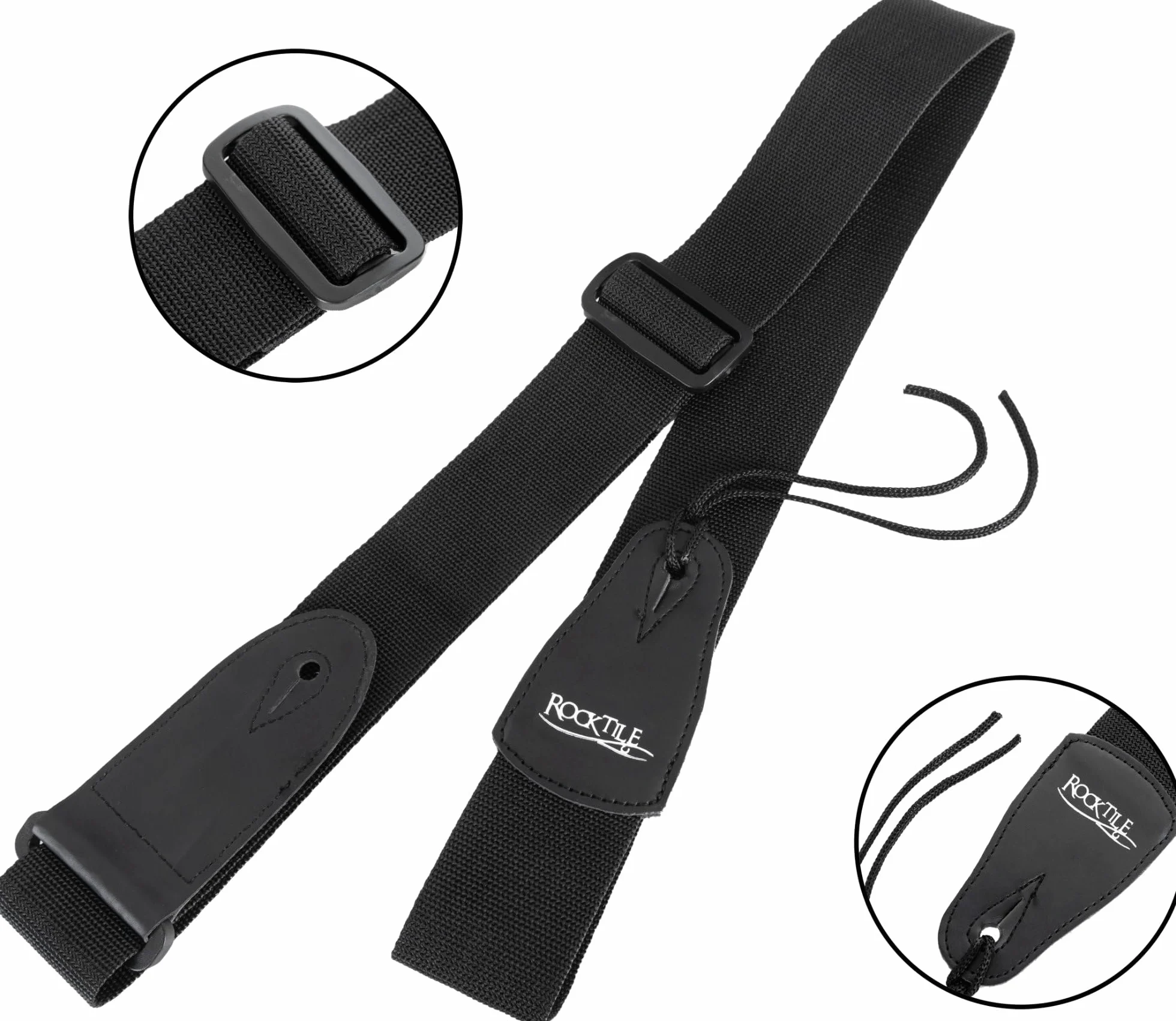 Rocktile L-50B Junior 3/4 Mensur SET (E-Gitarre für Kinder von 6-12 Jahren, Verstärker, Gurt, Kabel) schwarz