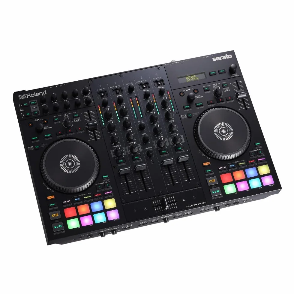Roland DJ-707M DJ-Hybrid-Controller und Live-Sound-Audio-Konsole