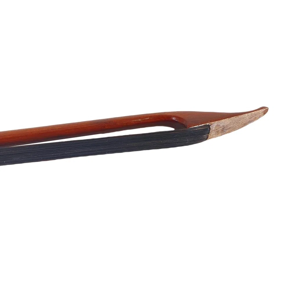 Yinfente Violinbogen 4/4 Full Size Brasilwood Barock Stil Natur Schwarz Bogen Pferdehaar Wellbalance