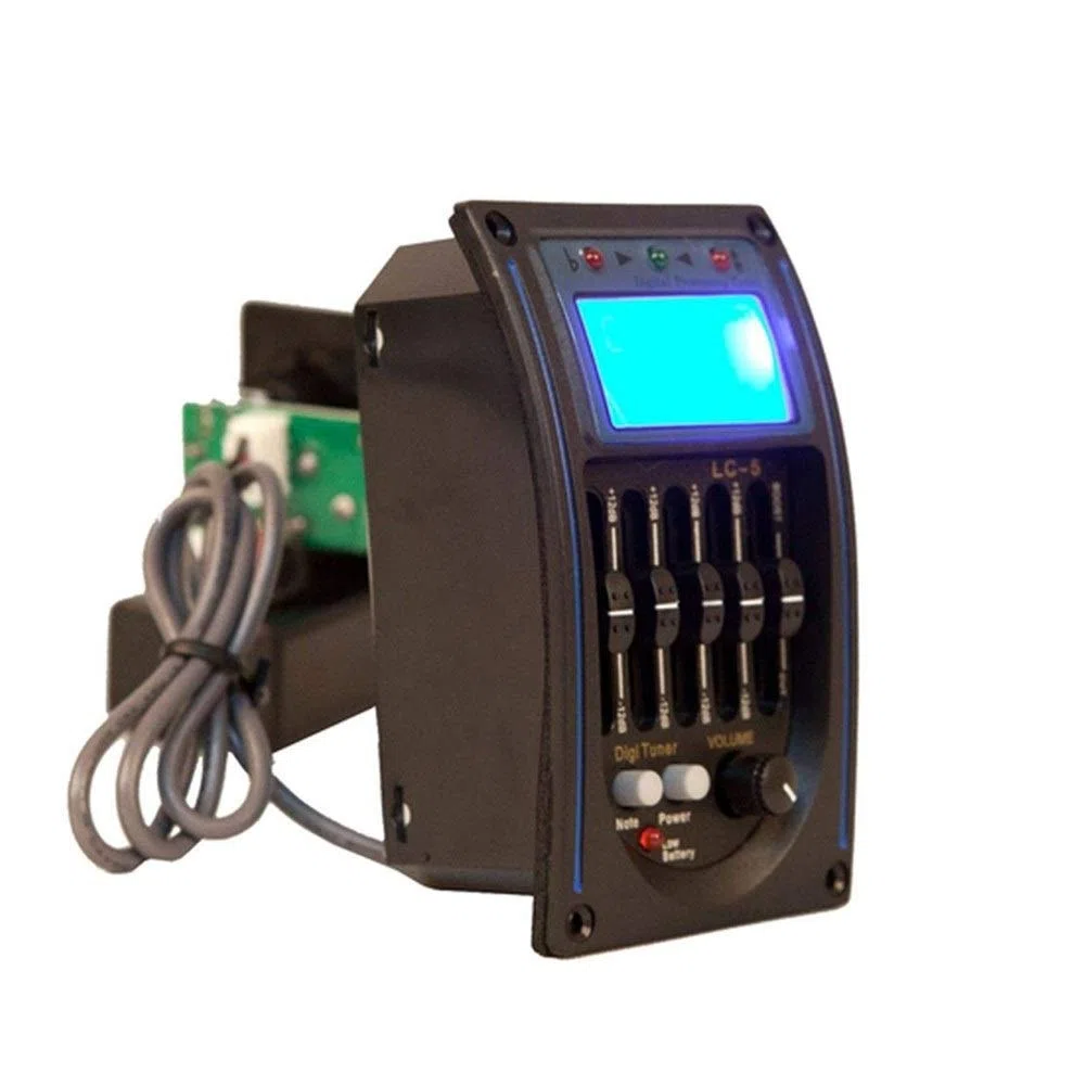LC-5 5 Bandakustikgitarre Vorverstärker EQ. Equalizer-Pickup-Tuner-System mit Micro-Telefonabholung für Akustikgitarre DaJiKan (Color : LC 5 Battery Box)
