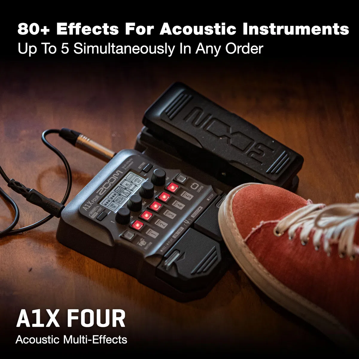 ZOOM Multi-Effekt-Prozessor (A1X Vier)