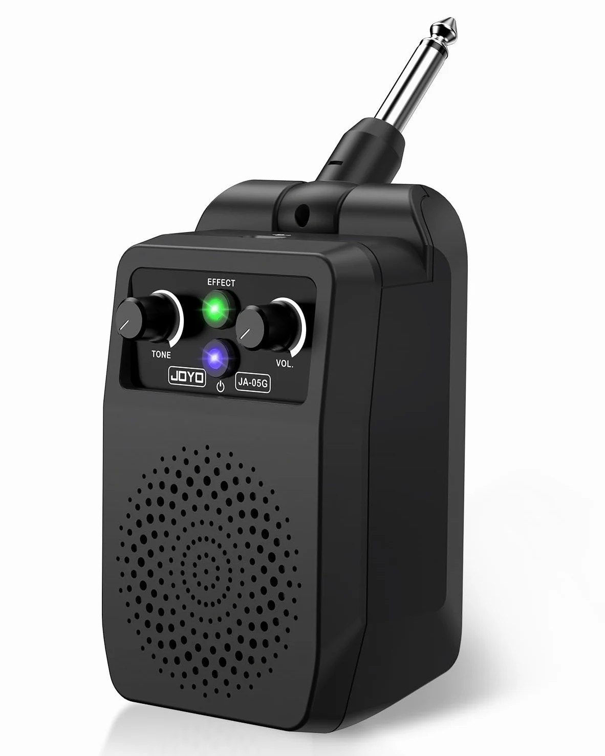 JOYO Mini Gitarrenverstärker 5W tragbar - Wiederaufladbarer Bluetooth-Kombi-Verstärker mit integrierten Effekten (Clean, Overdrive, Distortion, Reverb) Kompakter Übungsverstärker für E-Gitarre Plug in