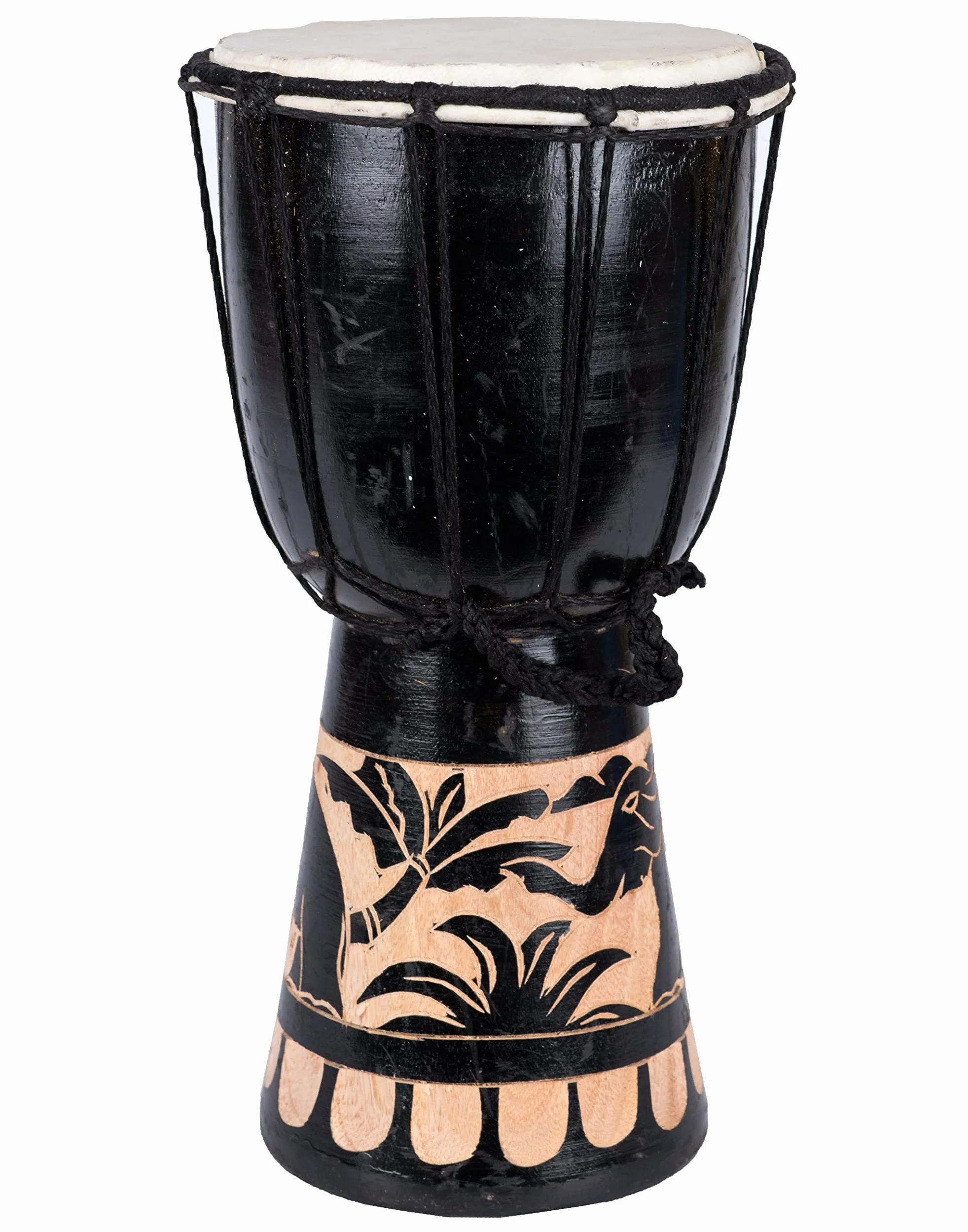 40cm Djembe Trommel Bongo Elefant Schwarz Anfänger Kinder Guter Klang