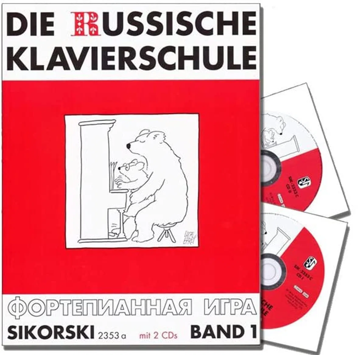 Die Russische Klavierschule Band 1 inkl. 2 CDs - Deutsche Ausgabe mit über 160 Spiel- und Übungsstücken sowie Tonleiter-, Akkord- und Arpeggientabelle (Noten)
