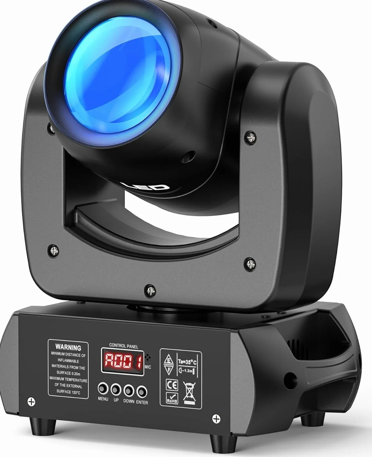 100W Moving Head Beam mit 18 Prisma 11/13CH DMX RGBW LED Pinspot Lichteffekt für DJ Disco Partylicht Club Bar Bühnenbeleuchtung