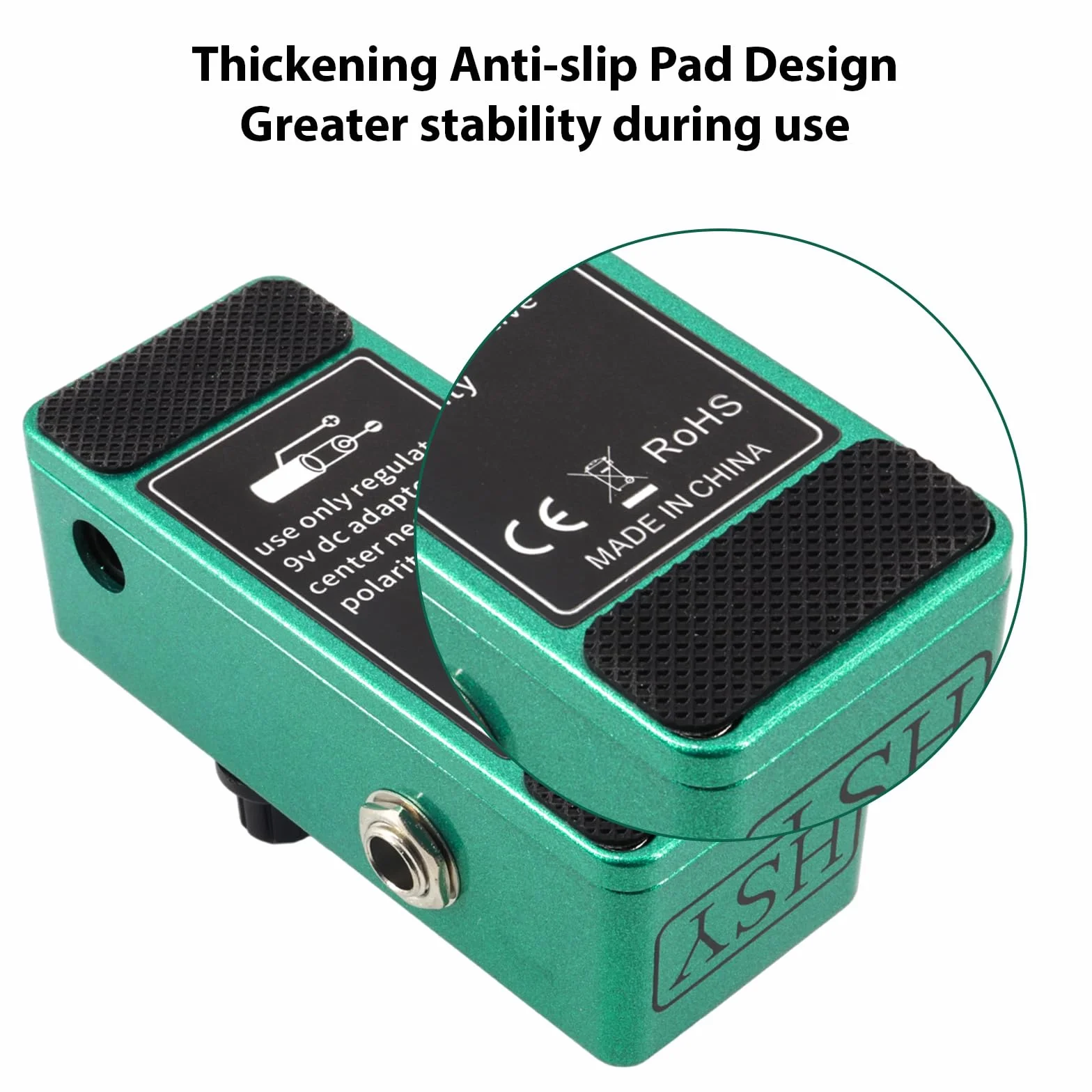 Btuty Gitarrenpedal, Rauschunterdrückung, Effektpedal für E-Gitarre, Eingangs-/Ausgangsschnittstelle, Mini-Effekt zur Geräuschreduzierung der Gitarre