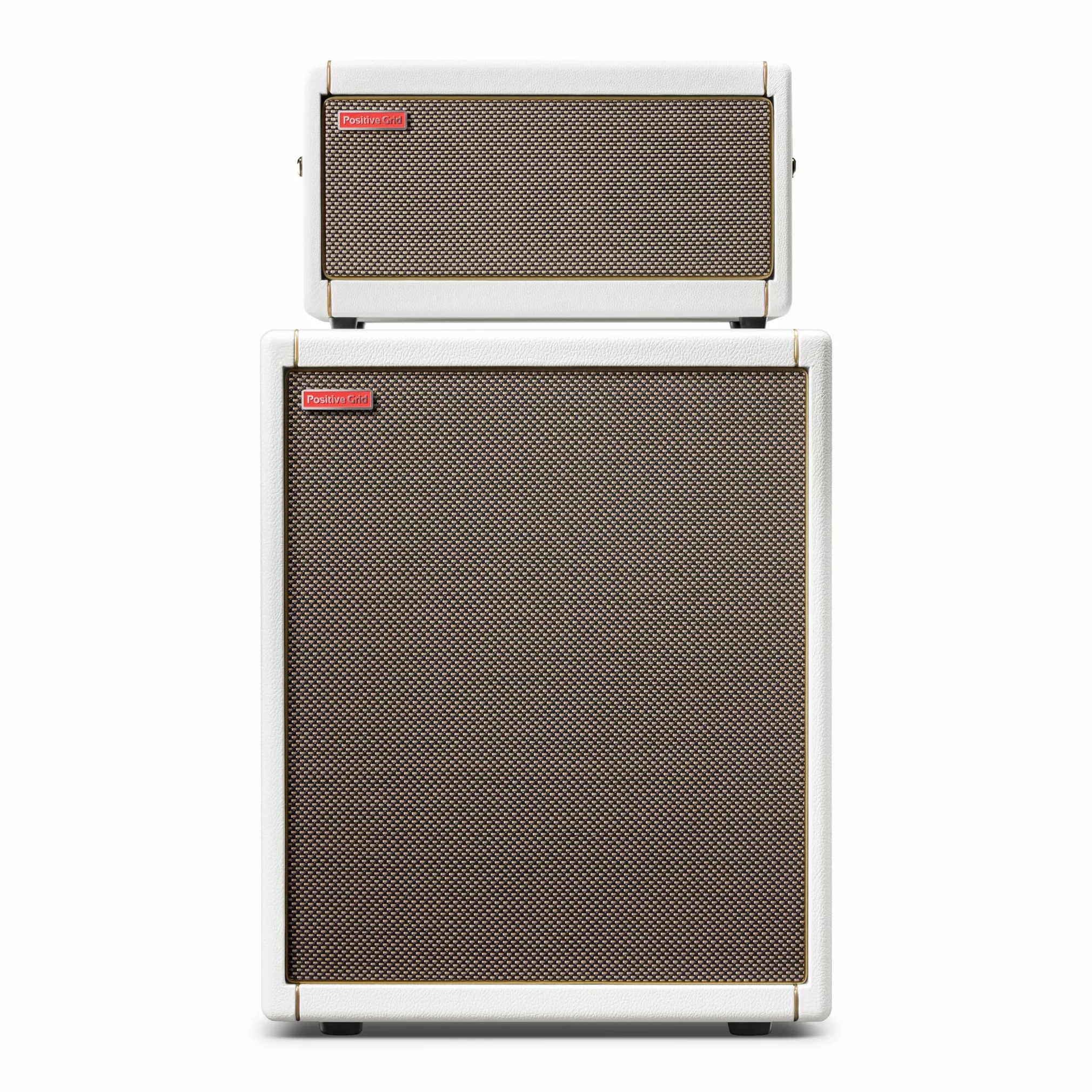 Positive Grid Spark CAB Gitarrenverstärker-Lautsprecherbox für Verstärker der Spark-Serie, Mehrere Instrumente, Modeler und Mehr – Perlweiß
