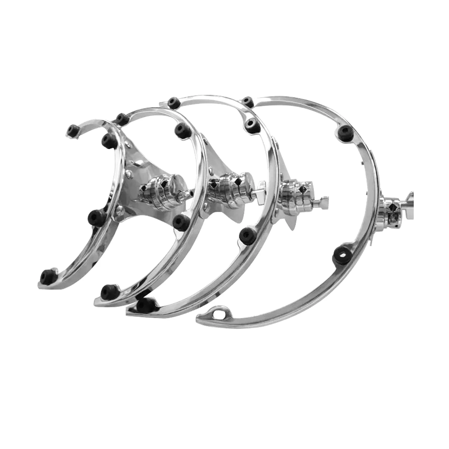 Drum Bracket Metall Schlagzeug Tom Rim Halterung Aufhängung Komplettset Einfacher Einbau für Musikgruppen Studio Probenräume, 10 Zoll