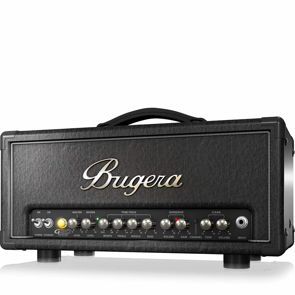 Bugera G20 INFINIUM 20 Watt Class-A Röhrenverstärkerkopf mit INFINIUM Tube Life Multiplier, MORPH EQ und Reverb