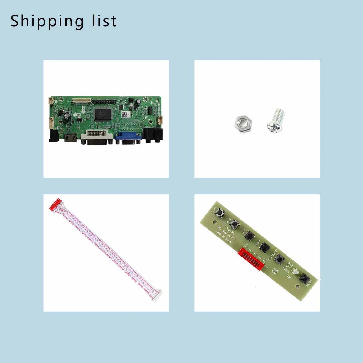 VSDISPLAY H/D VGA DVI LVDS Controller Board für 17 Zoll 1280x960 LCD | DV170YGZ-N10 DV170YGM-N10 4: 3 30Pin Gaming Marquee Bildschirm