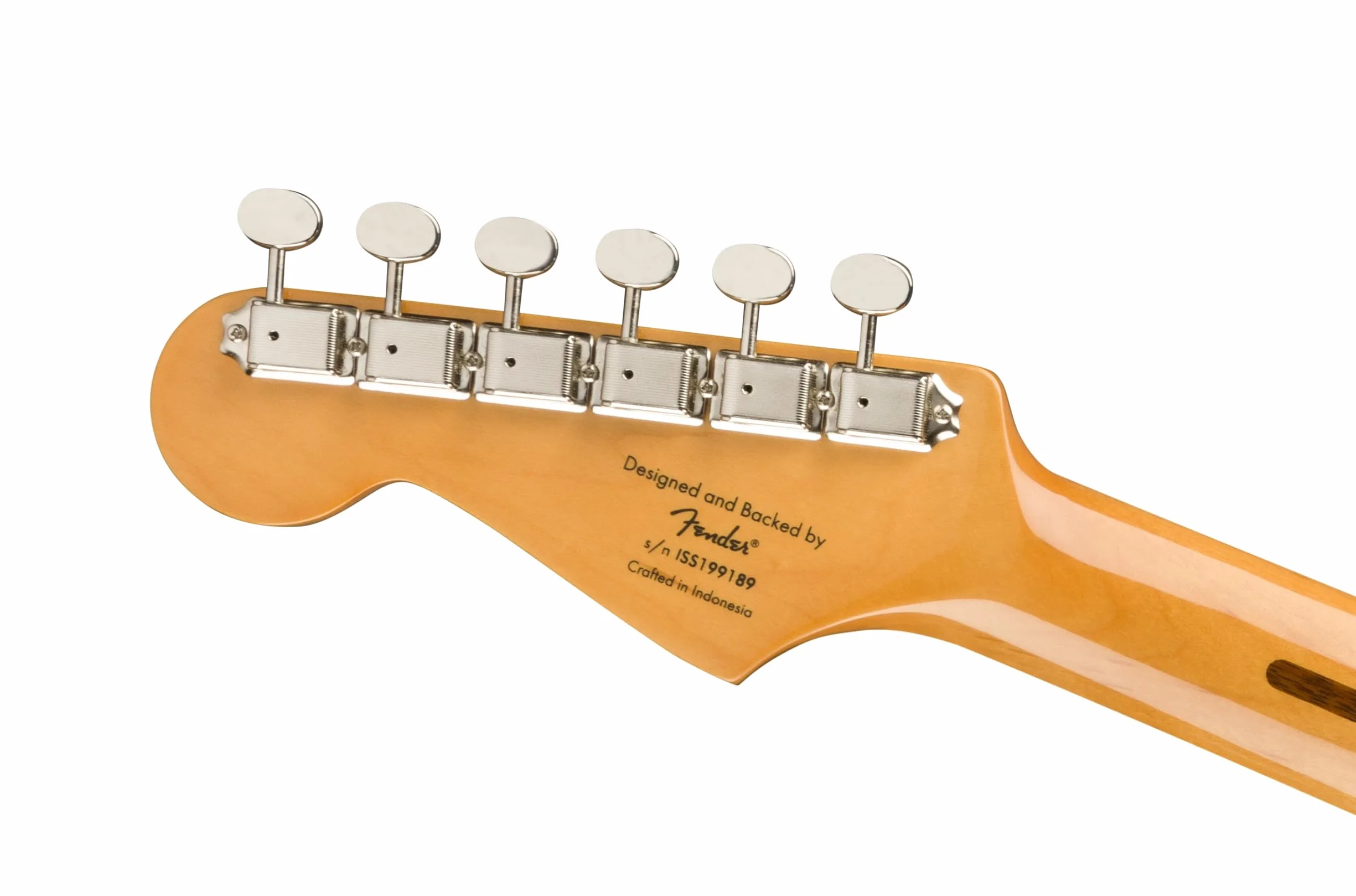 Squier by Fender Classic Vibe '50s Stratocaster, Fiesta Red – E-Gitarre, Vintage-Style, Ahorn-Griffbrett, Erle-Korpus, C-Halsprofil, Single-Coil Pickups, Retro-Sound, Tremolo, 21 Bünde