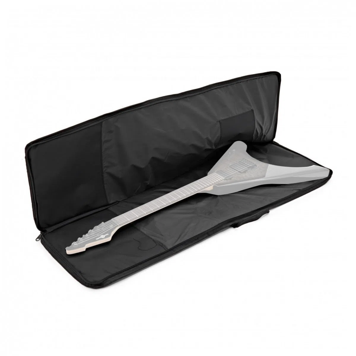 Gear4Music Gigbag für E-Gitarre mit gepolstertem Innenraum, schwarz