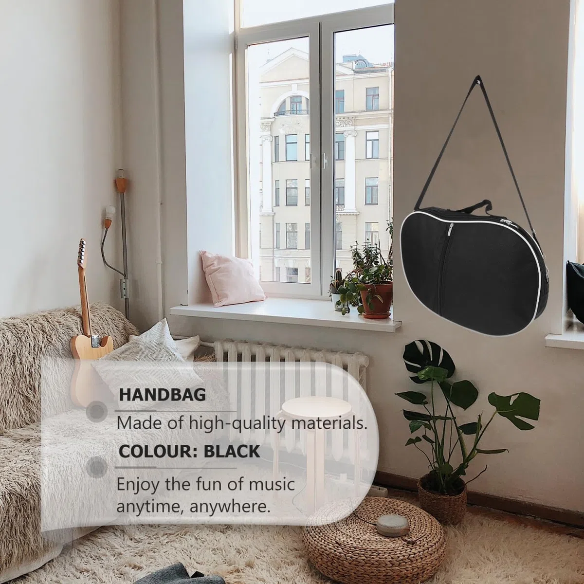 Abaodam 2stücke Harfen Tragetasche Strapazierfähigem Material Leicht Und Praktisch Für Outdoor- Geeignet Für Saiten Reißverschluss Für Einfachen Zugang