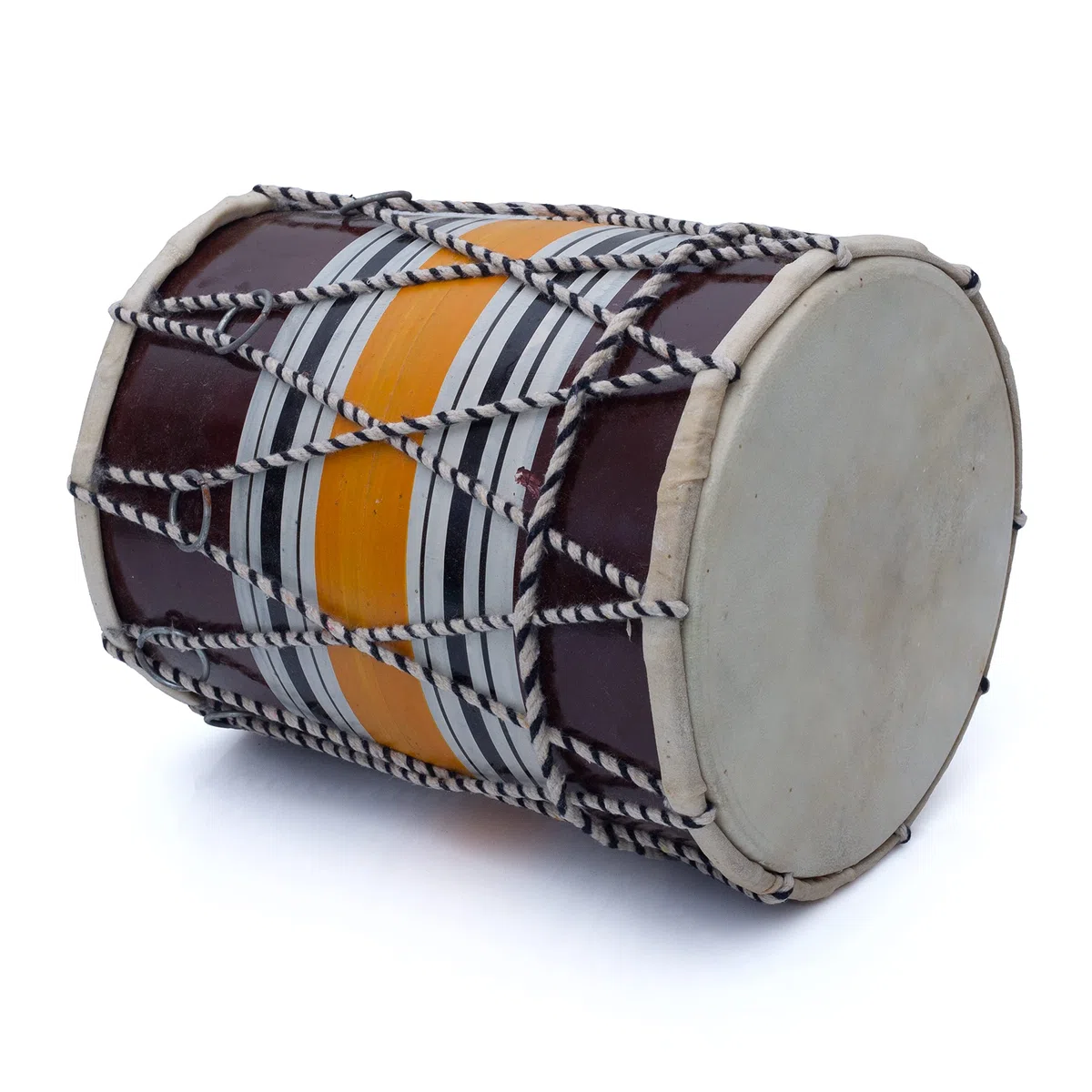 Handgemachtes Holz & Leder Klassischer indischer Volk Tabla Trommel Set Hand Percussion Drums World Musical Instruments Punjabi Dholak Dholki 20 x 15 CMS Fun Birthday Housewarming Geschenkideen