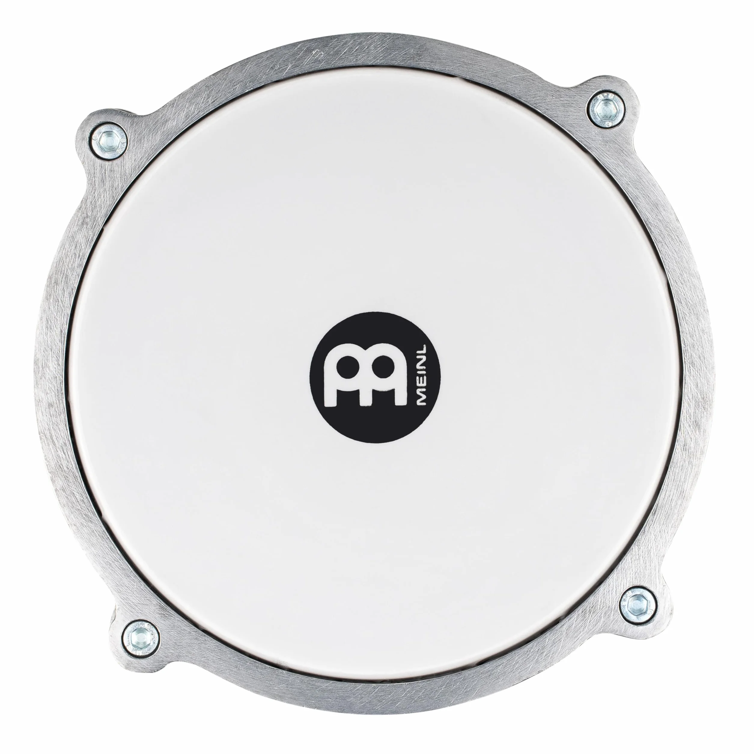 Meinl Percussion Aluminium Series Darbuka - Mittelgroße Handtrommel - Mit Kunststofffell - Durchmesser 6,5 Zoll - Handgehämmert - Aluminium, Silber (HE-112)