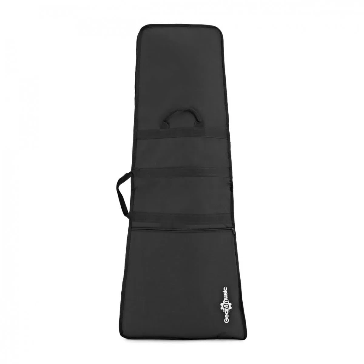 Gear4Music Gigbag für E-Gitarre mit gepolstertem Innenraum, schwarz