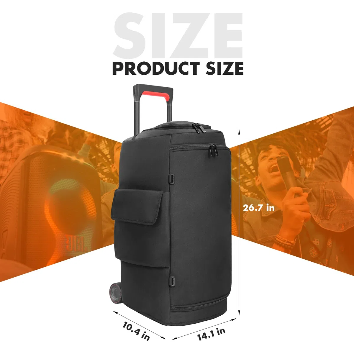 Schutzabdeckung for JBL PartyBox 320 Lautsprecher Doppelschicht Schild, Lautsprechertasche for JBL Party Box Serie, Kratzfeste Staubdichte Shell tragbare Tragtasche für PartyBox 320