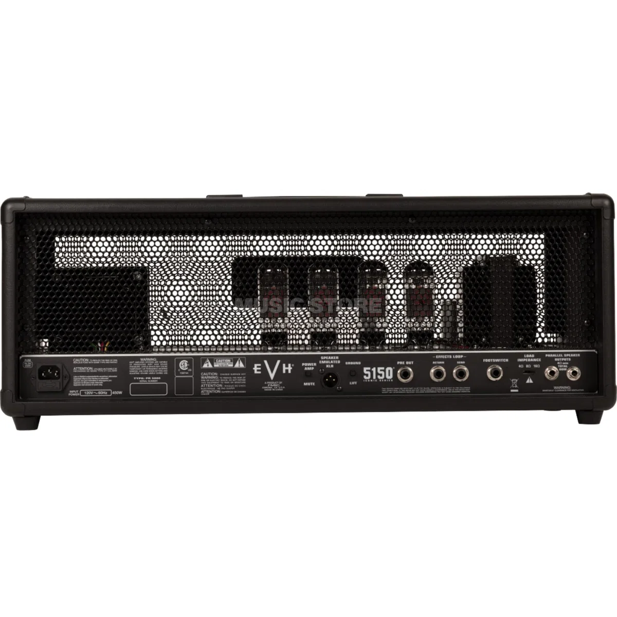 EVH 5150 Iconic Series 80W Head Black - Röhren Topteil für E-Gitarre