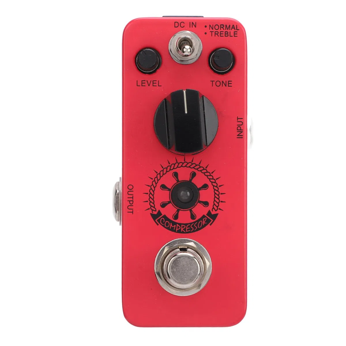 True Bypass-Gitarrenpedal-Kompressor mit Klangregelung, Sanfter Dynamik und Warmem Klang, Klassische Optische Kompression für E-Gitarre, Gitarren-Tuner-Pedal True Bypass