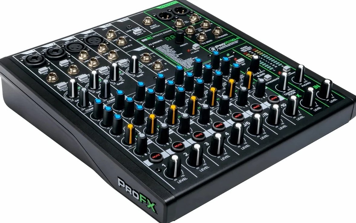 Mackie ProFX10v3 10-Kanal Professionelles Effektmischpult mit USB
