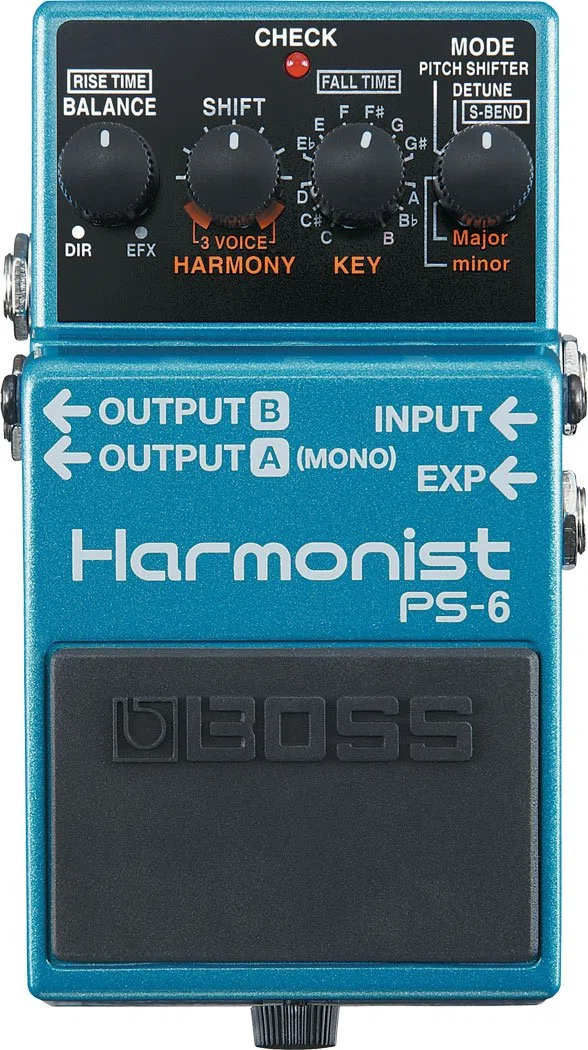 BOSS PS-6 Harmonist Pedal, Schwarz/Blau