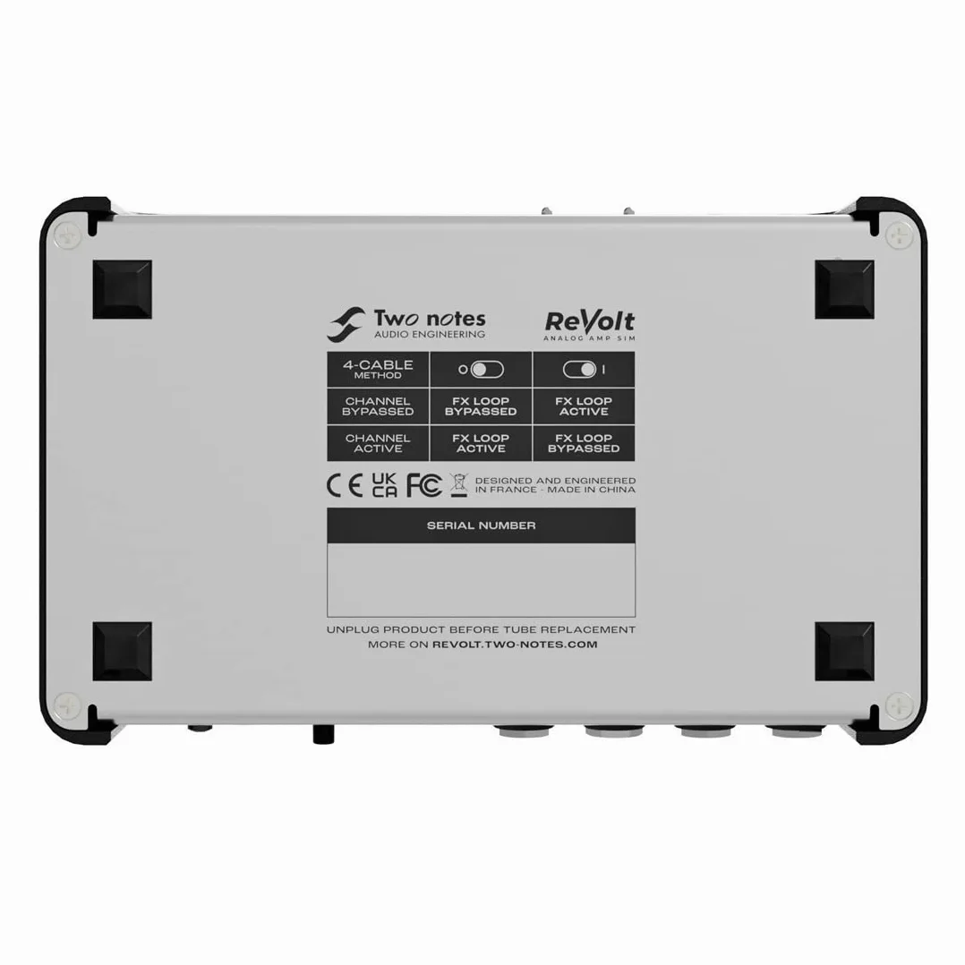 Two Notes ReVolt Bass Preamp Simulator Verstärker + keepdrum Klinkenkabel