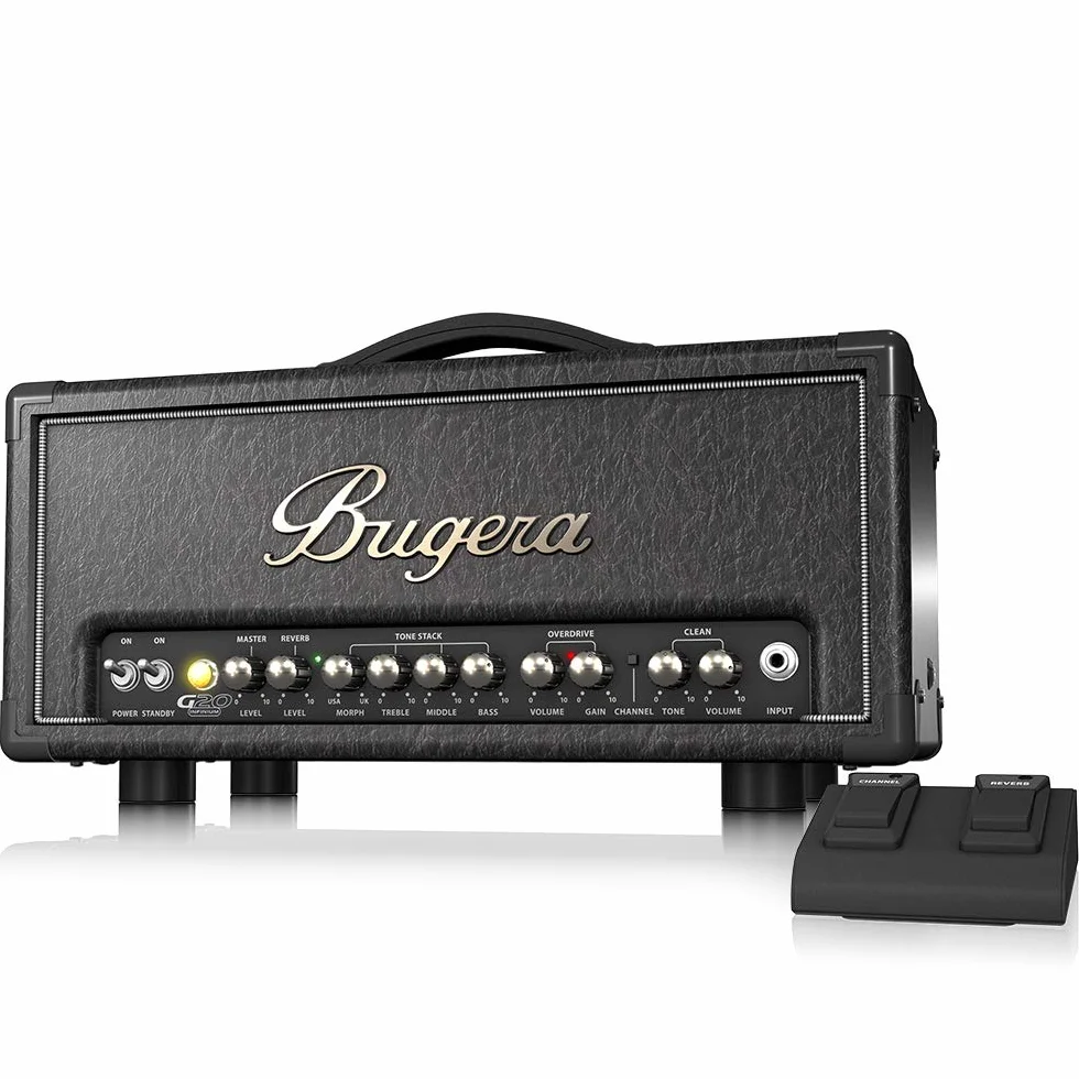Bugera G20 INFINIUM 20 Watt Class-A Röhrenverstärkerkopf mit INFINIUM Tube Life Multiplier, MORPH EQ und Reverb