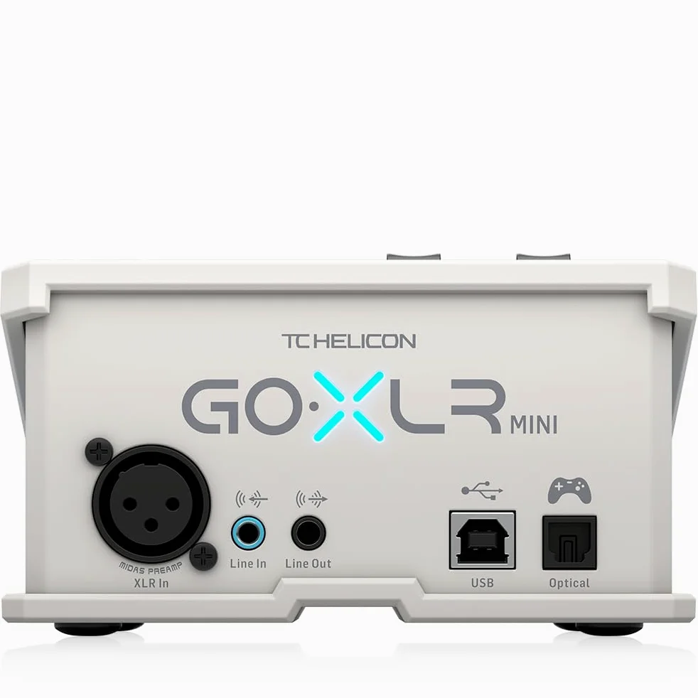 TC Helicon GoXLR MINI-WH Online-Broadcast-Mixer mit USB/Audio-Schnittstelle und Midas-Vorverstärker