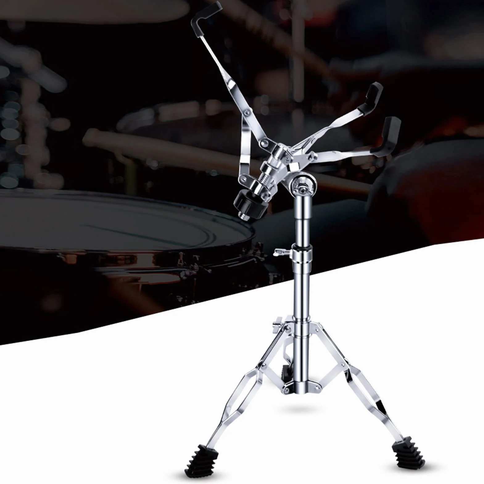 Drum Ständer, Höhenverstellbar, Stabiles Universal Drum Stativ, Verdicktes Stabiles, für Ethereal Dumb Snare Drums und Bass Drums