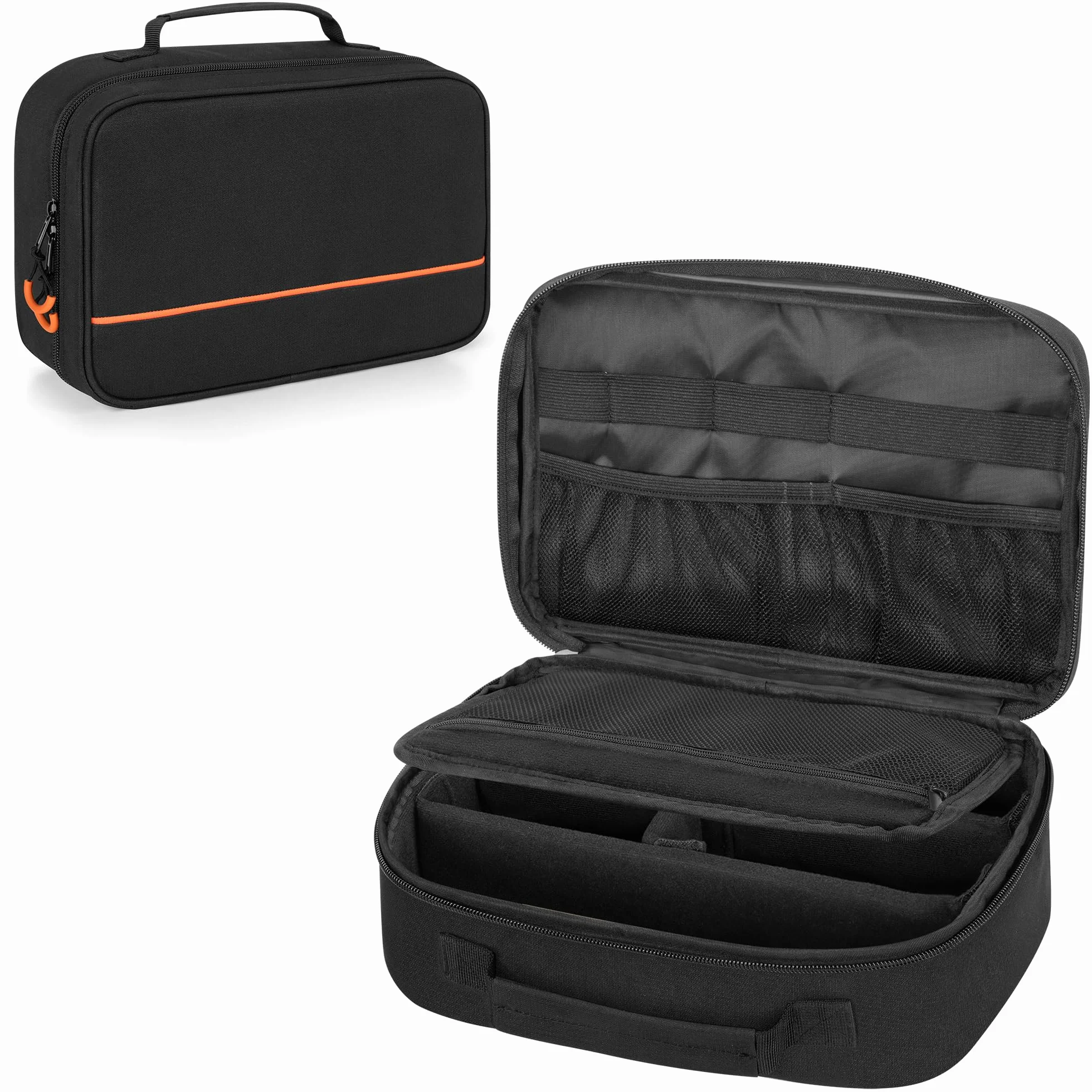 PGmoon 3 Stück Drahtloses Mikrofon Tragetasche, Mikrofon-Aufbewahrungstasche Passt für 3 Mikrofone, DJ Zubehör Tasche Tragbares Mikrofon Hülle für Gesang, Karaoke (Patent Design)