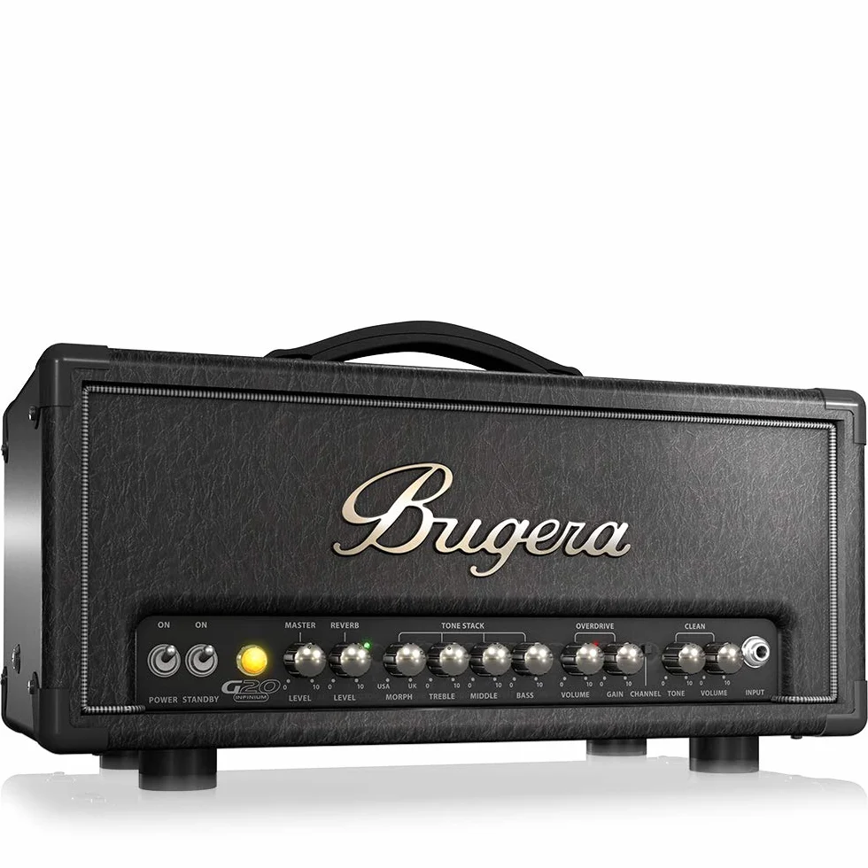 Bugera G20 INFINIUM 20 Watt Class-A Röhrenverstärkerkopf mit INFINIUM Tube Life Multiplier, MORPH EQ und Reverb
