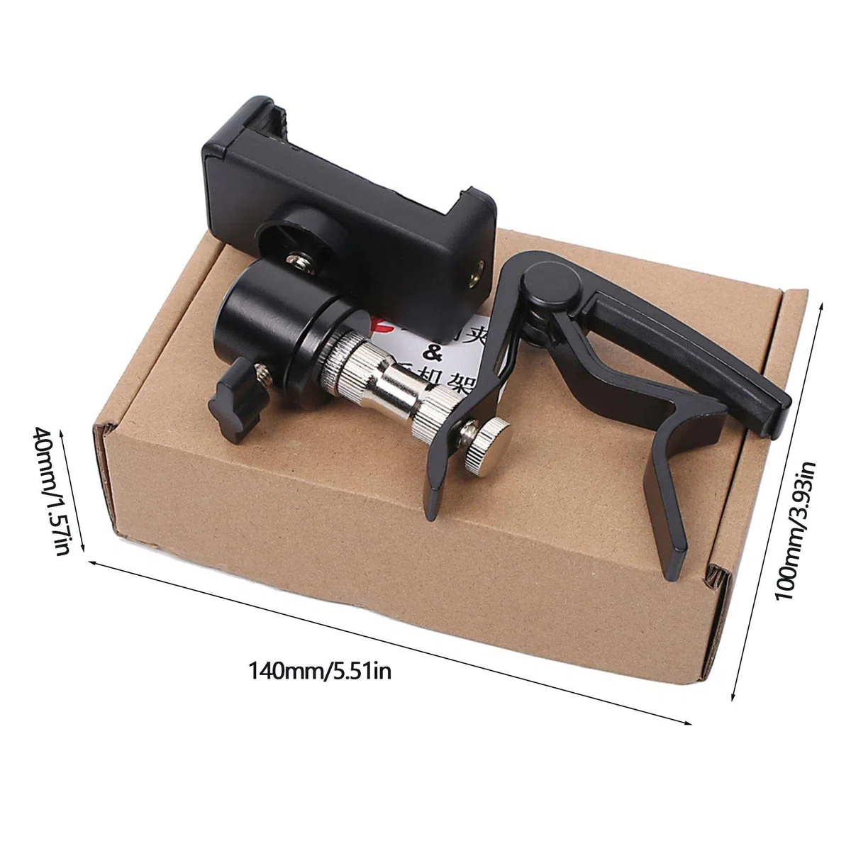 Gitarre Handyhalter, Telefonständer für E- oder Akustikgitarren, Smartphone Guitar Capo Bracket Gitarrenzubehör für Live-Übertragungen