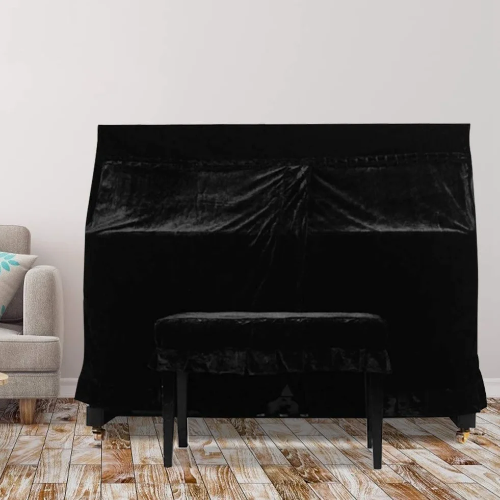 KIMISS Klavierabdeckung Klavierabdeckung Polyester Vollständige Klavierabdeckung Staub-Sonnenschutz Wasserdichtes Tuch Elektrogeräteschutz 153X35X110Cm