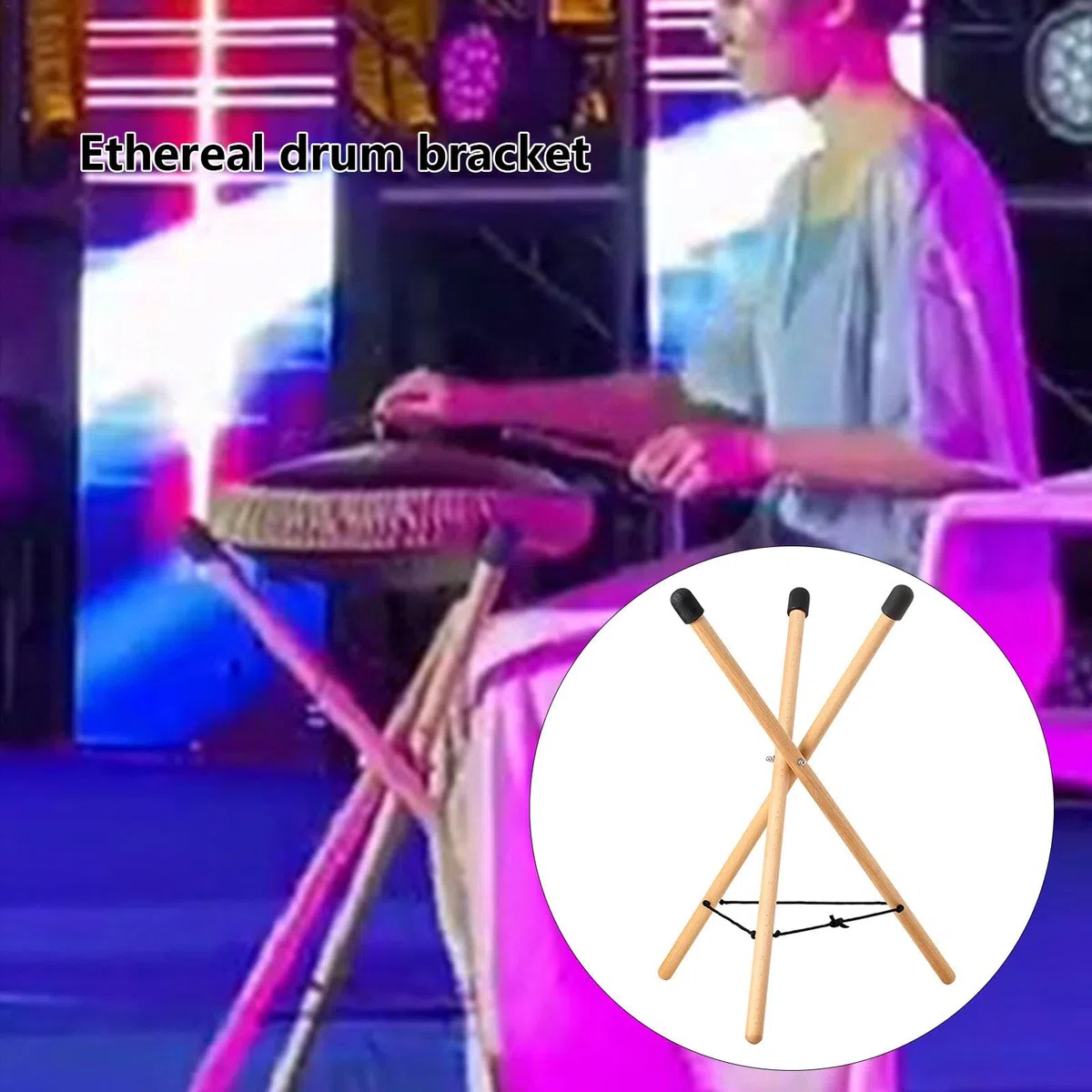 Handpan-Ständer – Stahl-Zungentrommelhalterung, Snare-Halter, , tragbarer Trommelhalter, Handpan-Trommelständer, Handpan-Instrumentenständer, Handpan-Display-Rack für Handpan-Trommel,