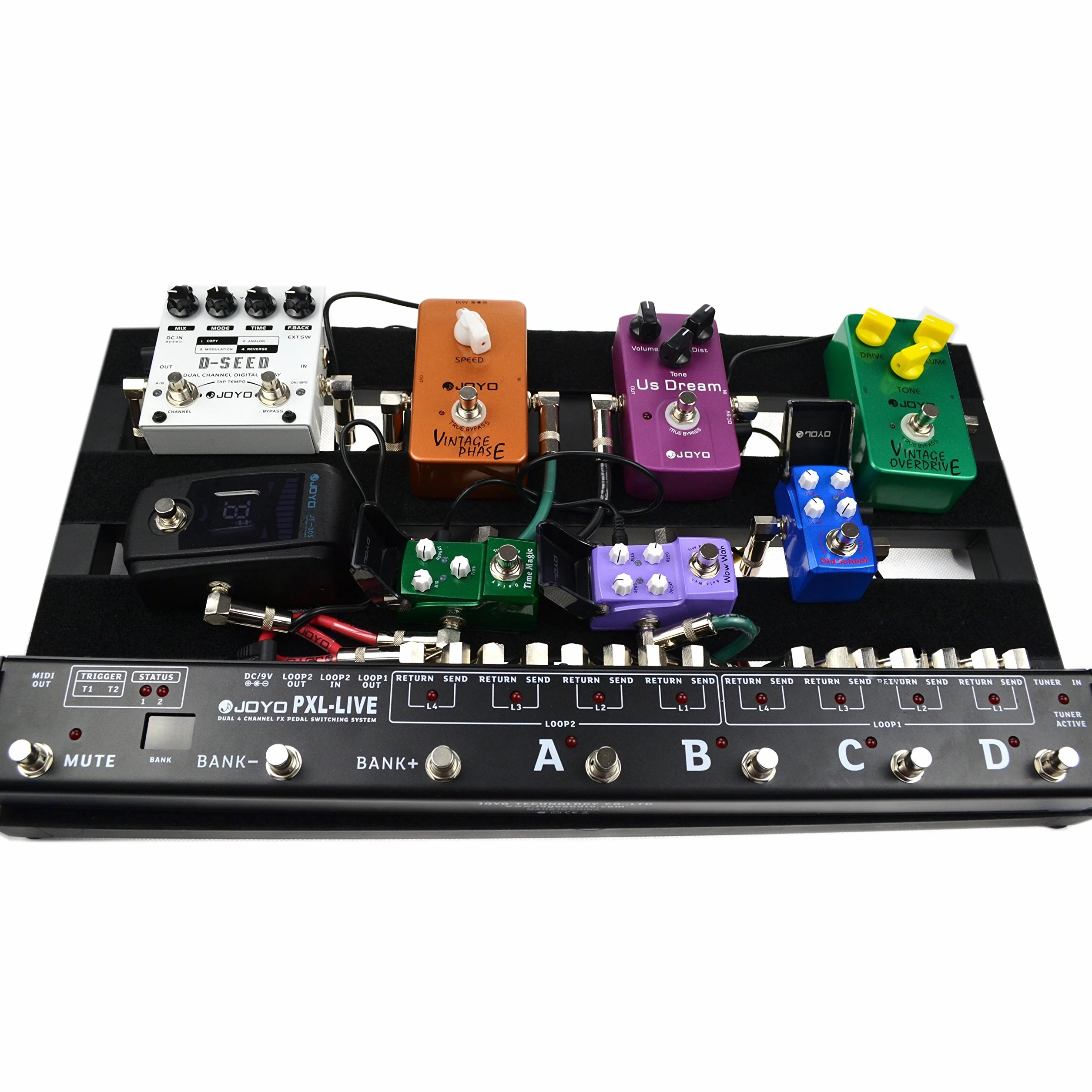 JOYO PXL-LIVE 8 Effektpedal Loop-Schaltsystem mit Verstärkerschalter