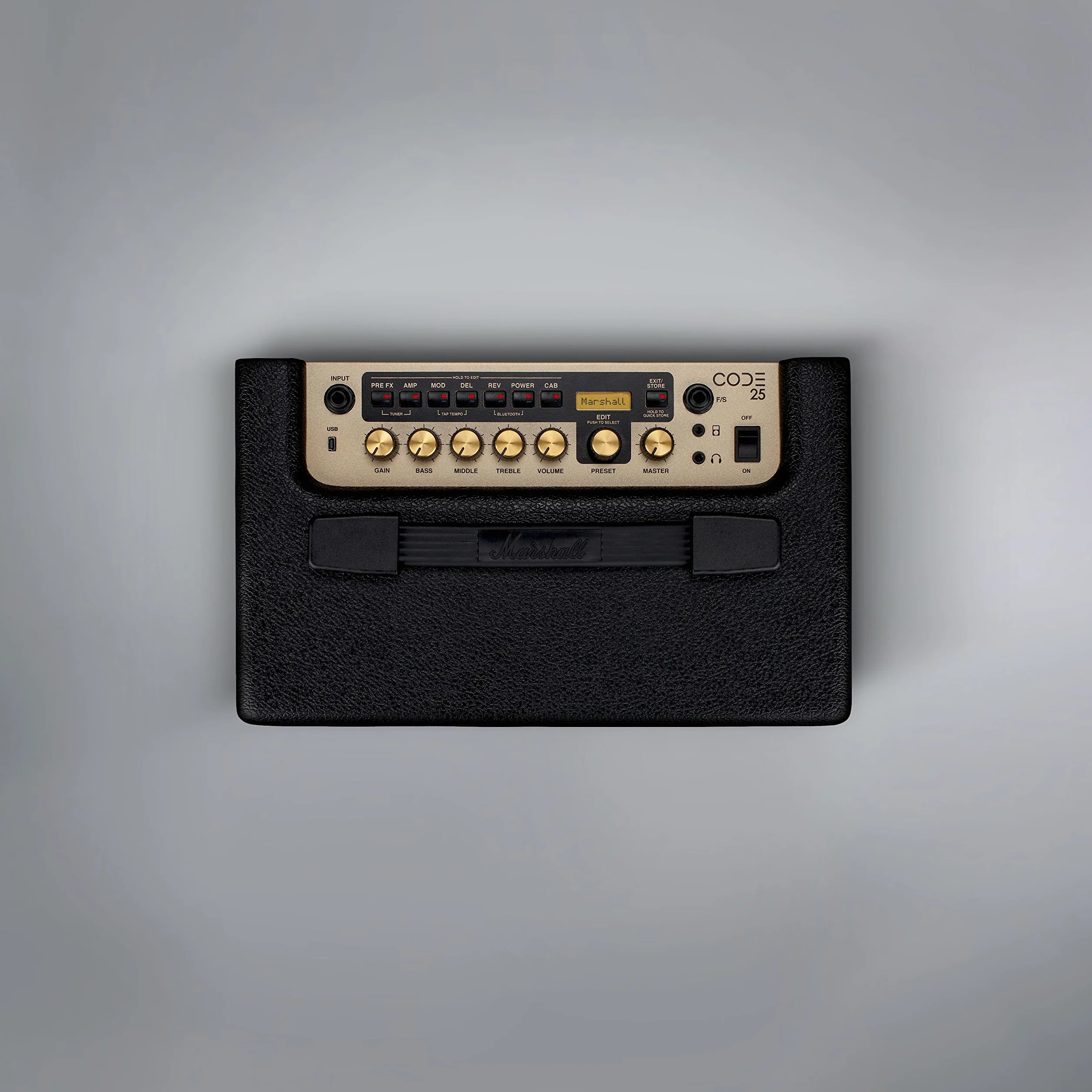 Marshall Code 25 C 25 W schwarz – Lautsprecher (Boden, schwarz), CODE25