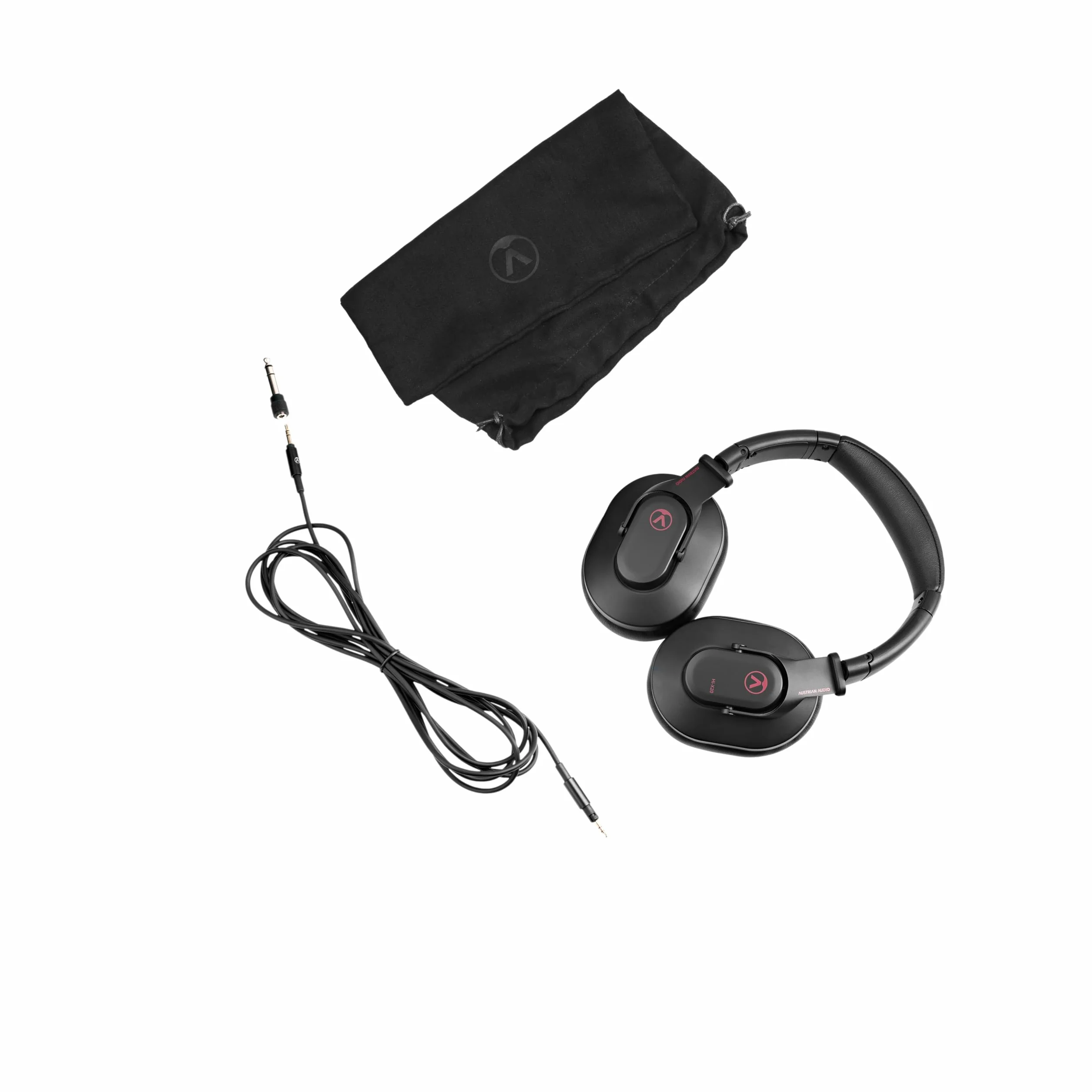 Austrian Audio Hi-X20 Over Ear Kopfhörer, professionelle Kopfhörer mit Kabel (geschlossene Bauweise, Hi-X Treiber, Memory-Foam-Ohrpolster, faltbares Design, abnehmbares Kabel, präziser Klang), Schwarz