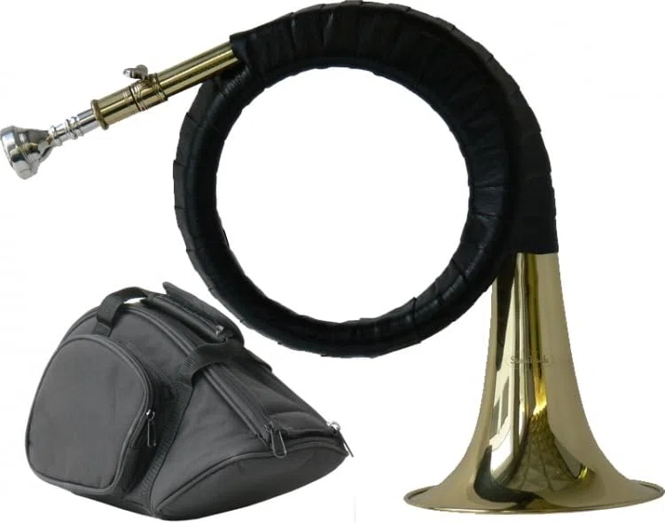 Steinbach Jagdhorn Fürst-Pless-Horn mit Stimmzug im Deluxe Softcase