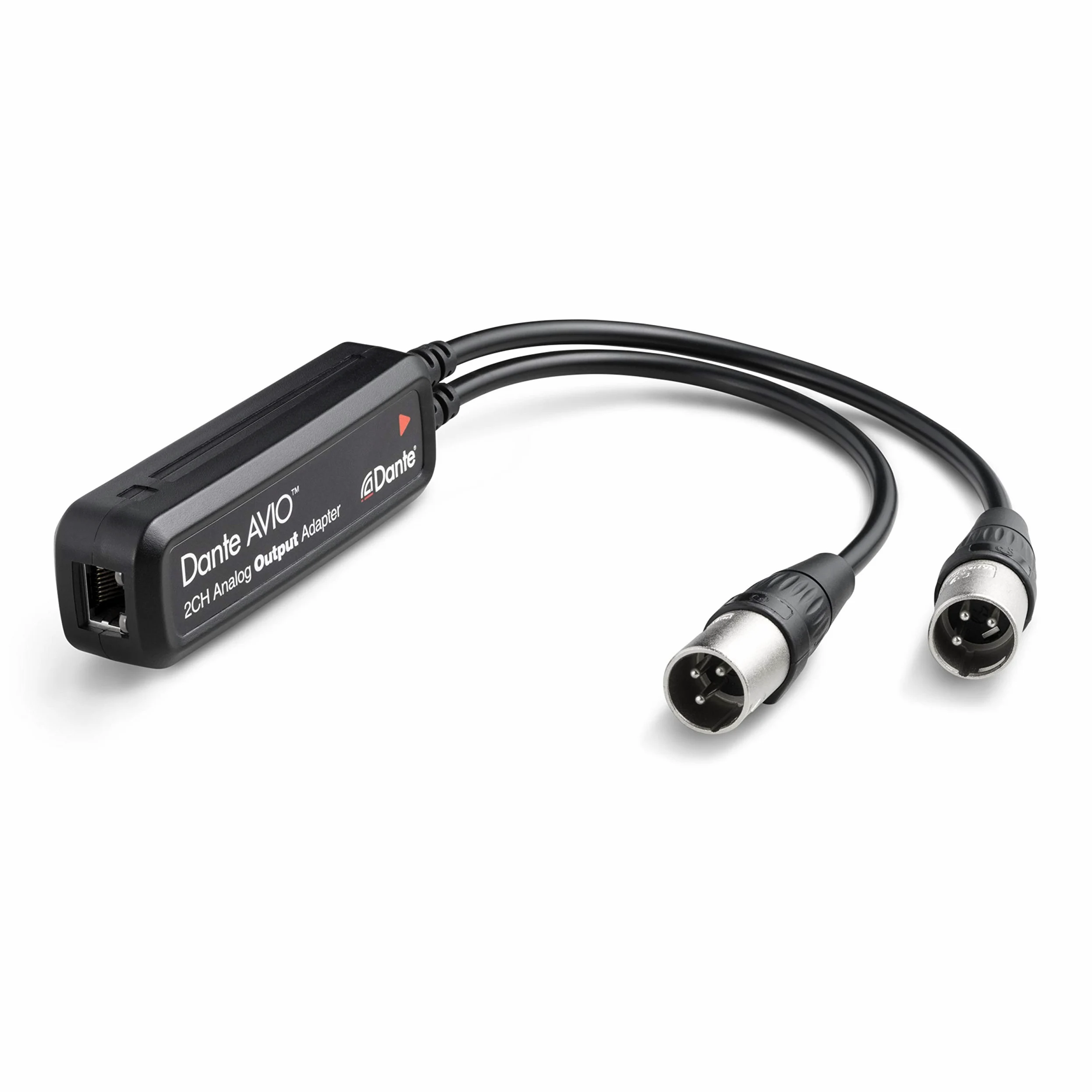 Audinate Dante AVIO XLR Analog Output Adapter I/O Modul (2 Kanal Analog Ausgang), Plug and Play