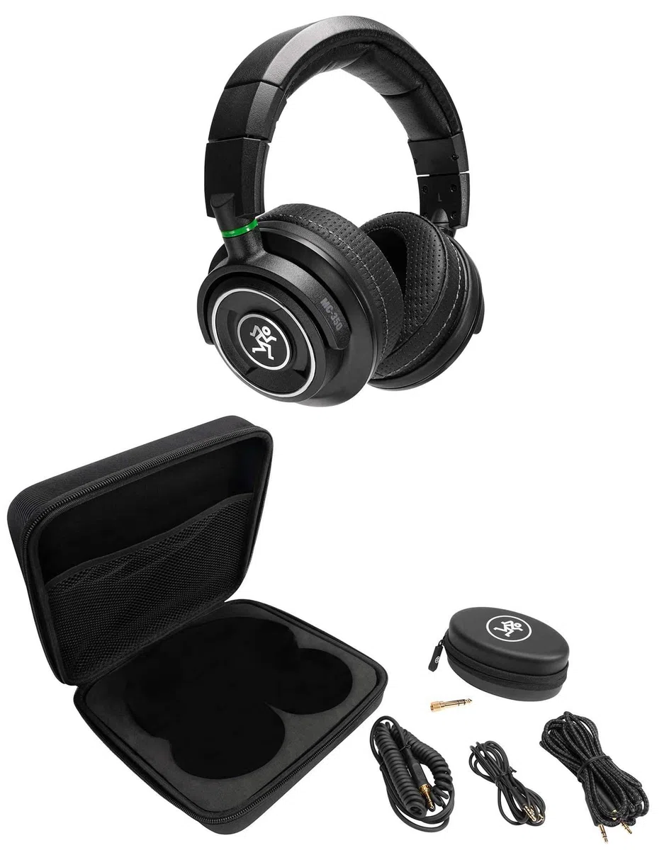 Mackie MC-350 professioneller geschlossener Over-Ear-Kopfhörer mit 50 mm Wandlern für das Studio-Monitoring, DJs, Content-Produktion und den Musikgenuss zuhause