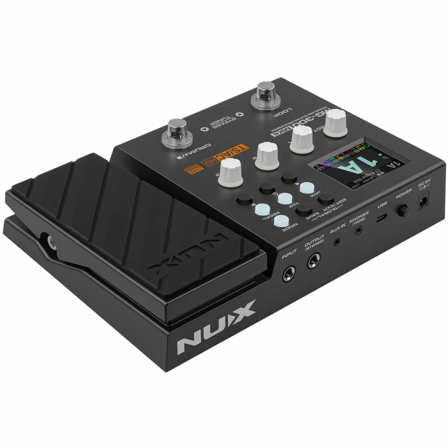 NUX | MG-300 mkII Gitarren-Multieffektpedal | Amp-Modellierung, USB-Audio-Interface, Expression-Pedal, IR-Schrank-Sim, Jam-Drums, Looper & Quicktone-Software