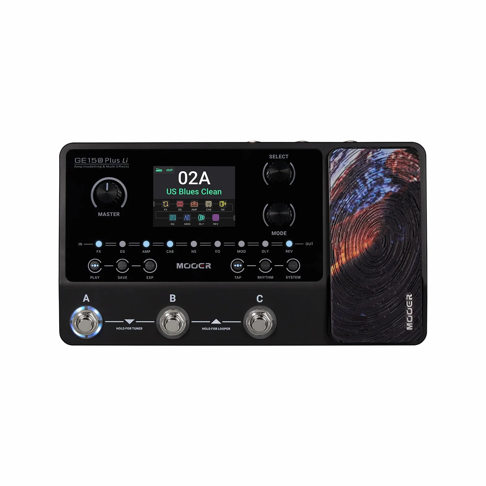 Mooer GE150 Plus Li Multi Effects Pedal, w. Battery