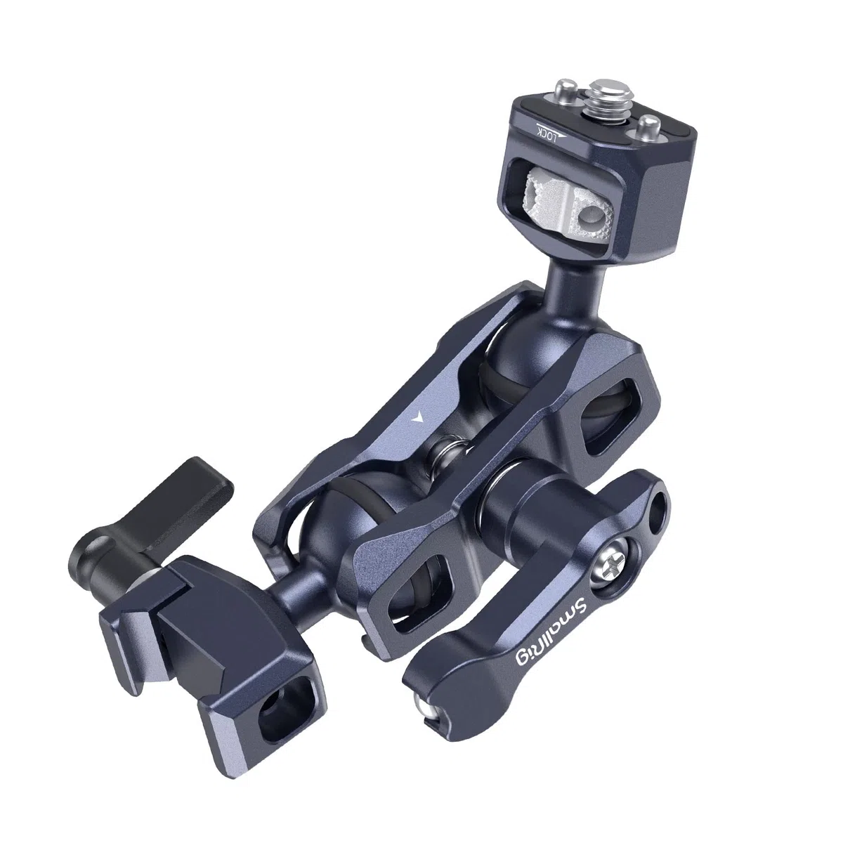 SMALLRIG Articulating Magic Arm mit NATO-Klemme und 1/4"-20 Schraube (mit einziehbaren Stiften), 360-Grad-Drehung Max. Belastung 5,5 kg Magic Arm für Monitor-Mikrofon und Licht – 3875