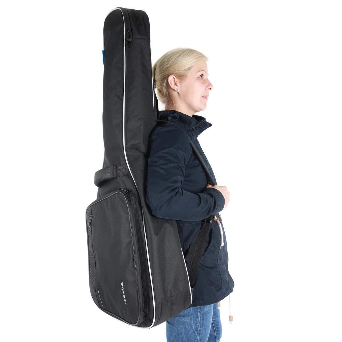 GEWA Gitarren Gig Bag Economy 12cm Polsterung für Konzertgitarre, E-Gitarre, Akustikgitarre, Westerngitarre, E-Bass, Akustikbass